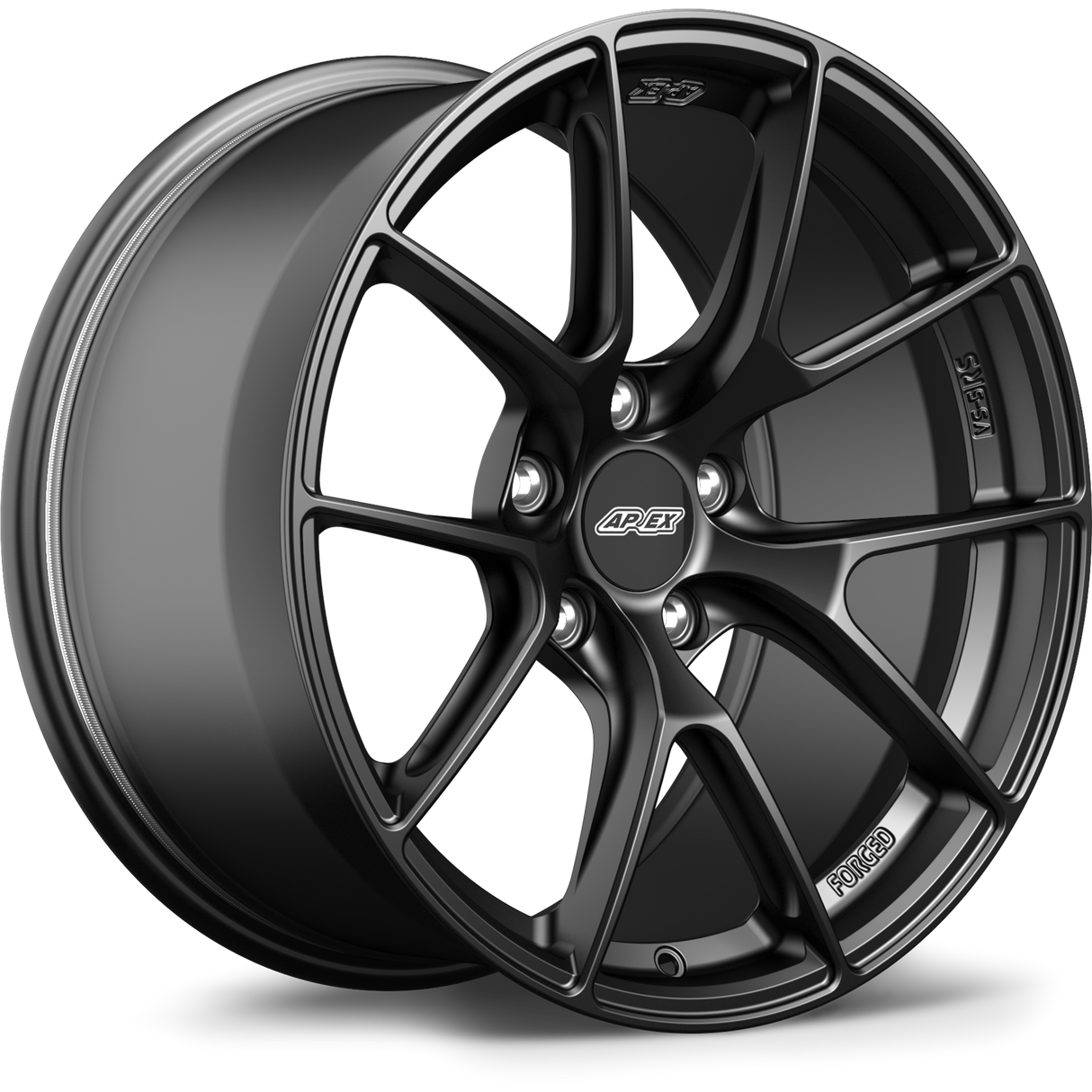 Apex 18" VS-5RS Forged 5x130mm Wheel (Satin Black) - Porsche
