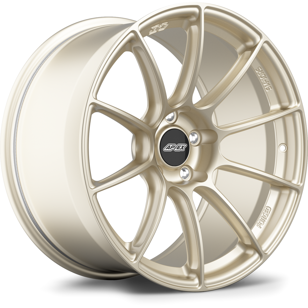 Apex 19" SM-10RS Forged 5x130mm Wheel (Motorsport Gold) - Porsche